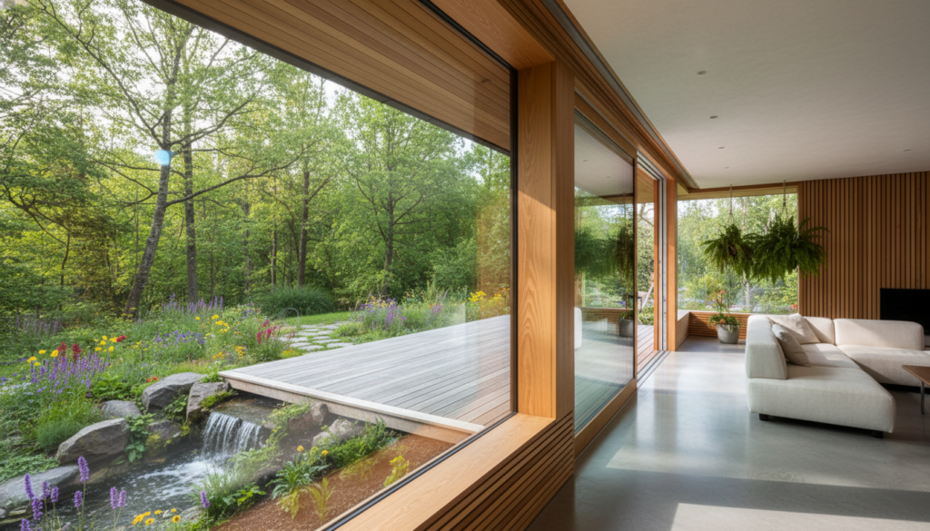 Eckfenster und Nachhaltigkeit