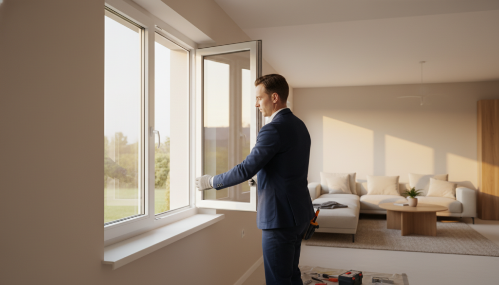 Einbau von Dreh-Kipp-Fenster