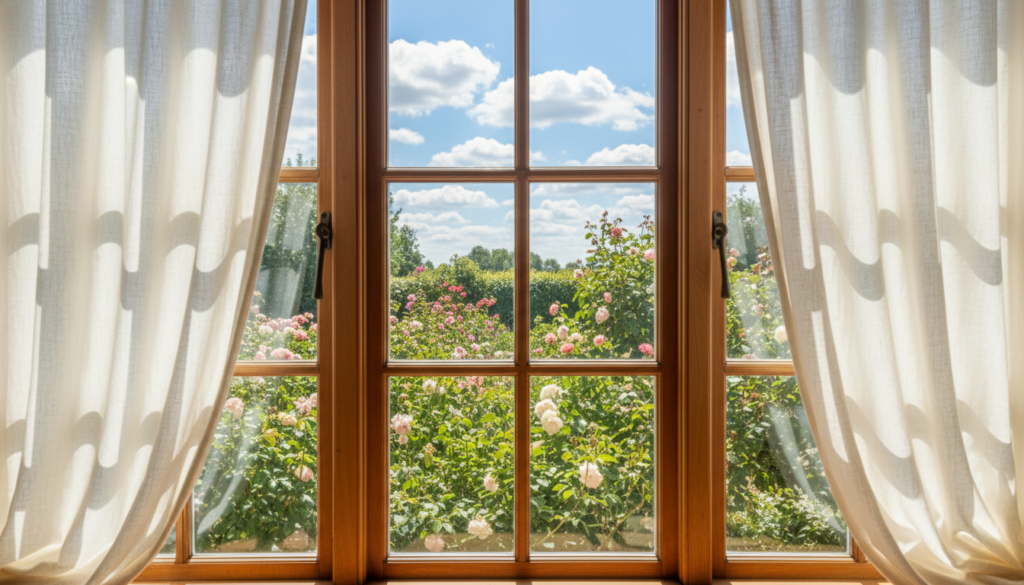 Fenster mit Sprossen