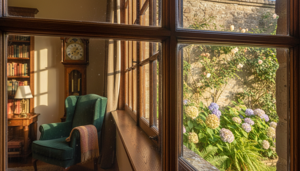 Fenster mit Sprossen