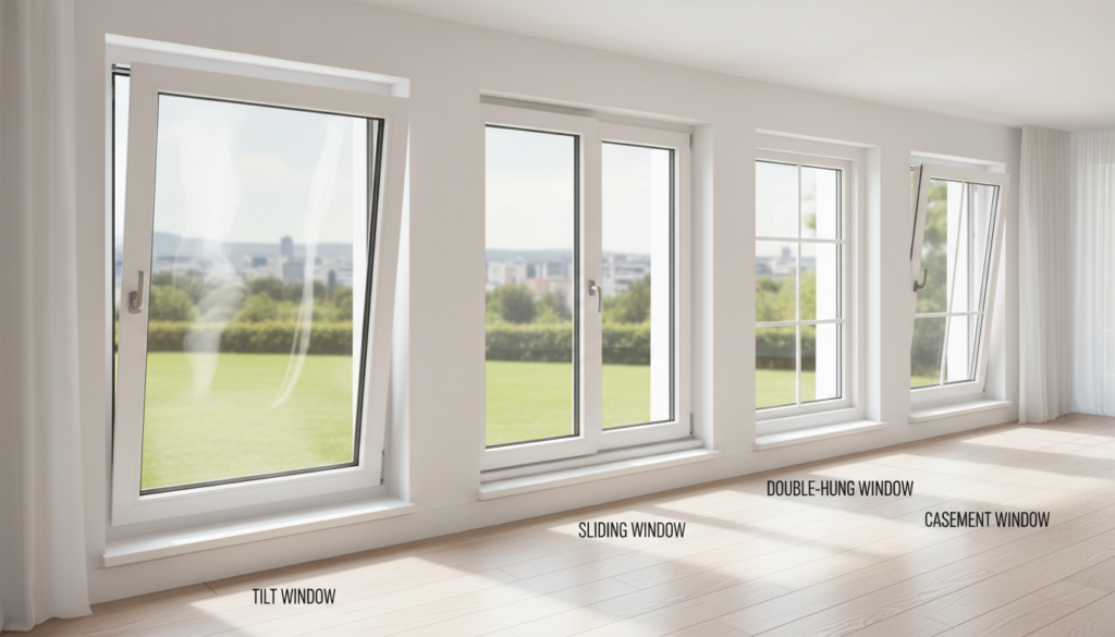 Kippfenster im Vergleich zu anderen Fenstertypen Kippfenster im Vergleich zu anderen Fenstertypen