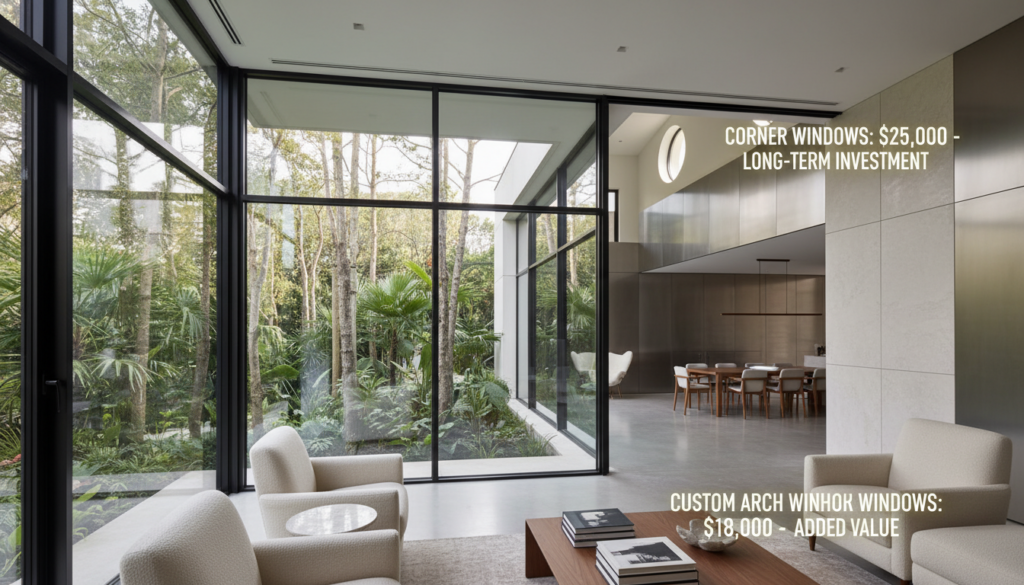 Kosten für hochwertige Eckfenster und maßgefertigte Fenster