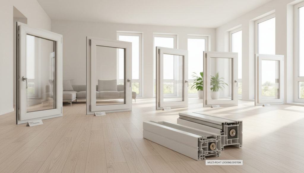 Kunststofffenster Typen