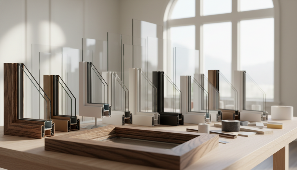 Materialien für Fensterbau im Einfamilienhaus