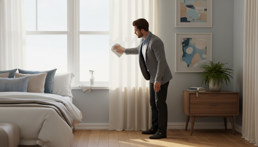 Pflege und Wartung von Schlafzimmerfenstern