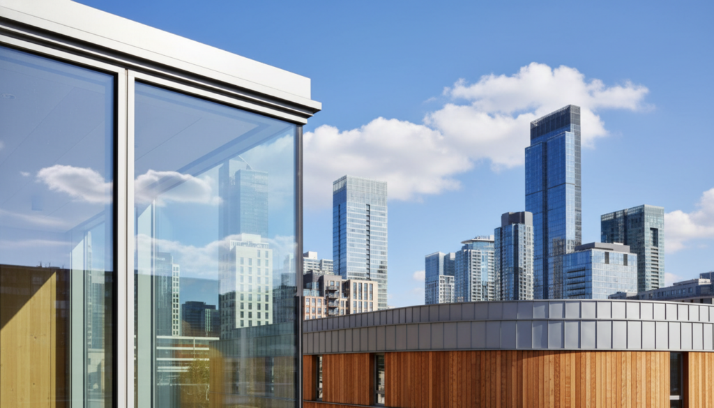 hochwertige Eckfenster