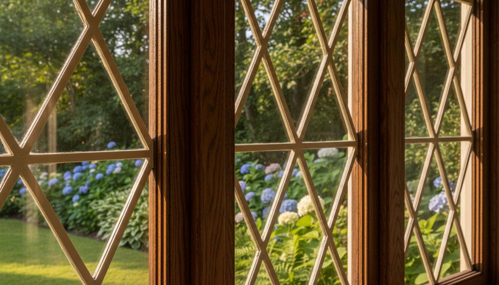 individuelle Fenster mit Sprossen